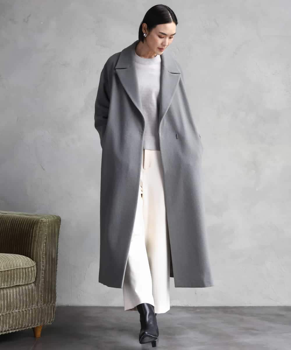 Super100ウールロングチェスターコート(チェスターコート) | MICHEL