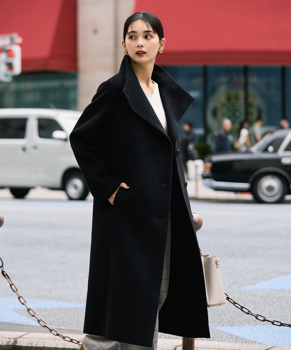 2WAY】折り返しラペルロングコート(その他のコート・ブルゾン) | a.v.v