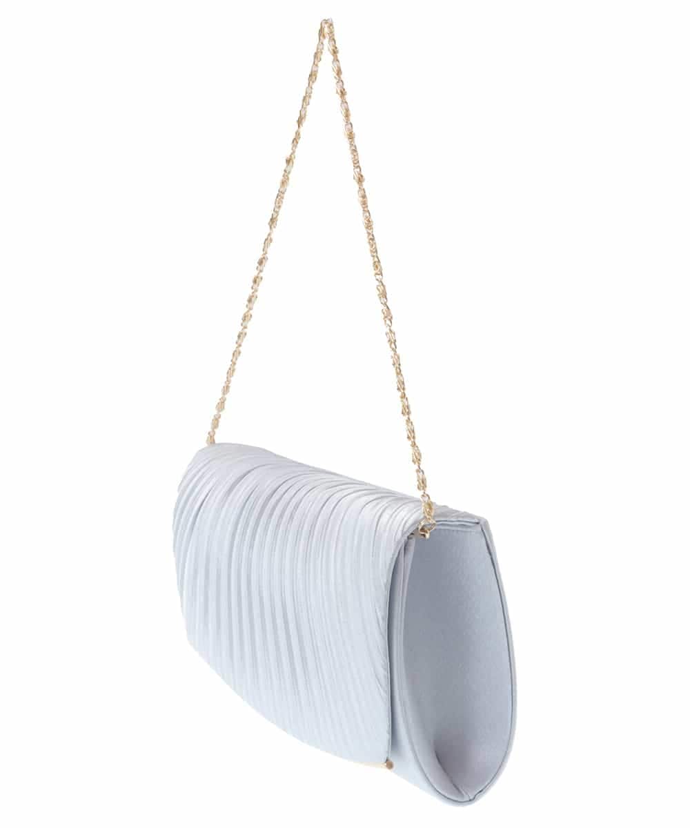 東京イギン シルバー プリーツデザイン クラッチバッグ 東京イギン