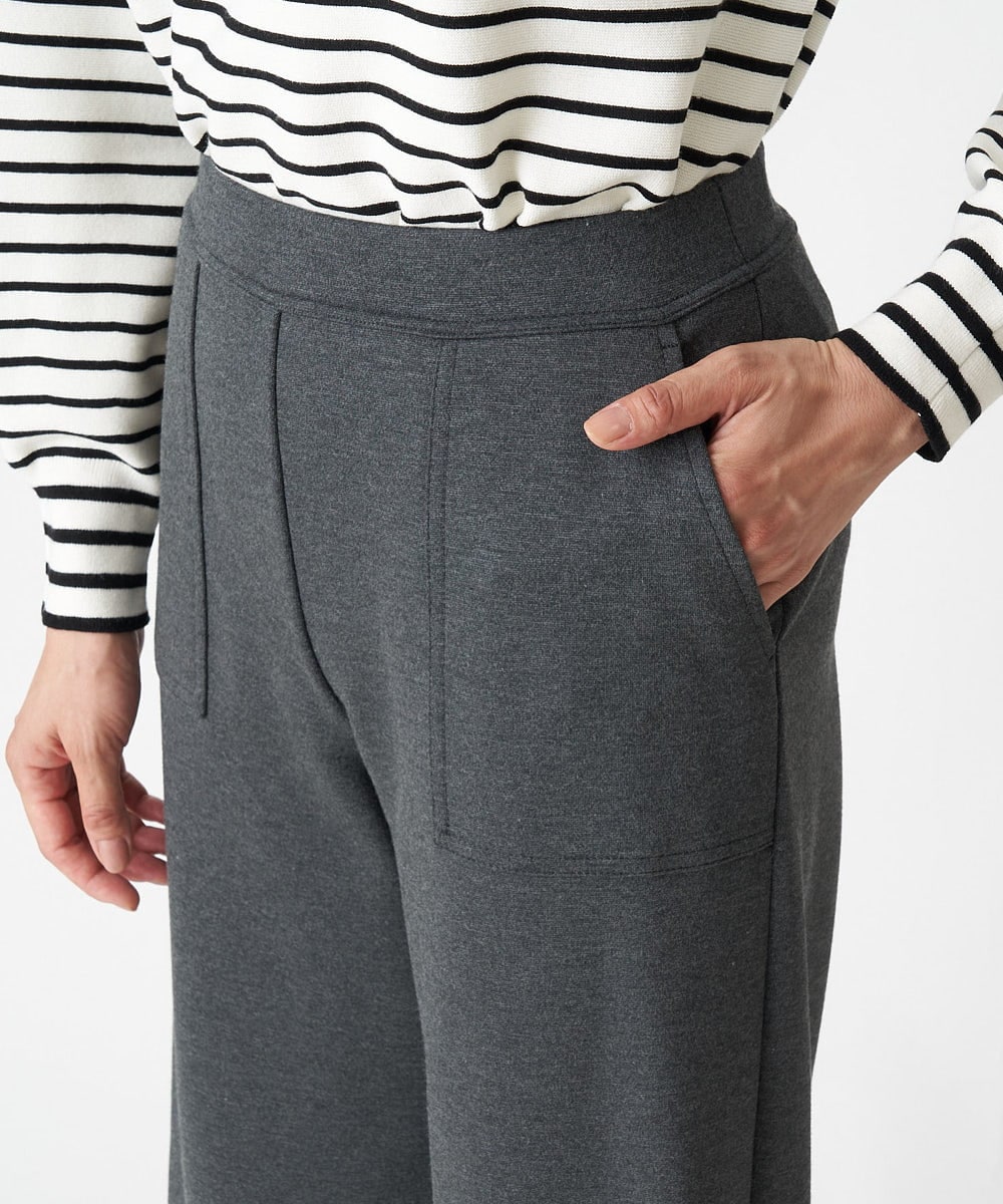 定番人気/日本製]デュアルウォームガウチョパンツ(ガウチョ・ワイド