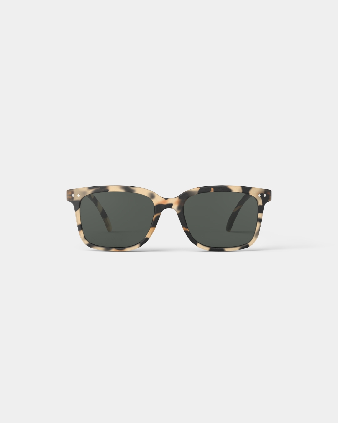 L Light Tortoise | Trendy Rectangular Beige glasses- IZIPIZI