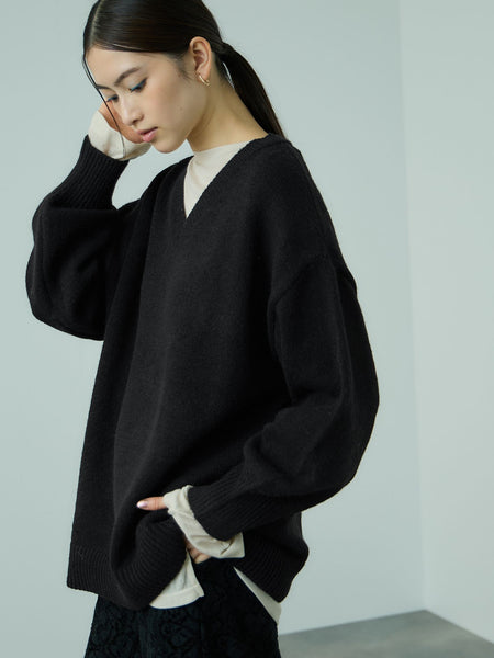 アルパカタッチVネックニットプルオーバー≪手洗い可能≫ | VICKY