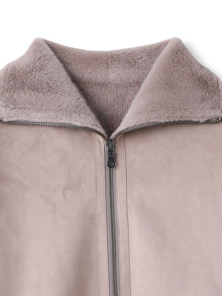 カジュアルだけど女っぽいフェイクムートンジャケット | MAYSON GREY