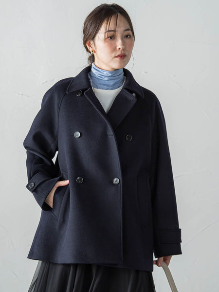 カシミヤ混ライトリバーショートコート | LAUTREAMONT（ロートレアモン