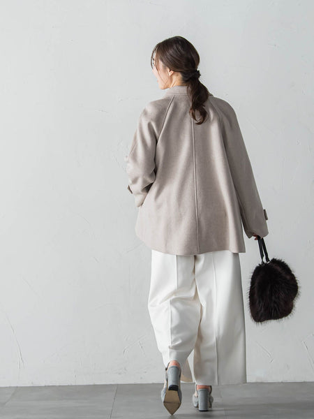 カシミヤ混ライトリバーショートコート | LAUTREAMONT（ロートレアモン