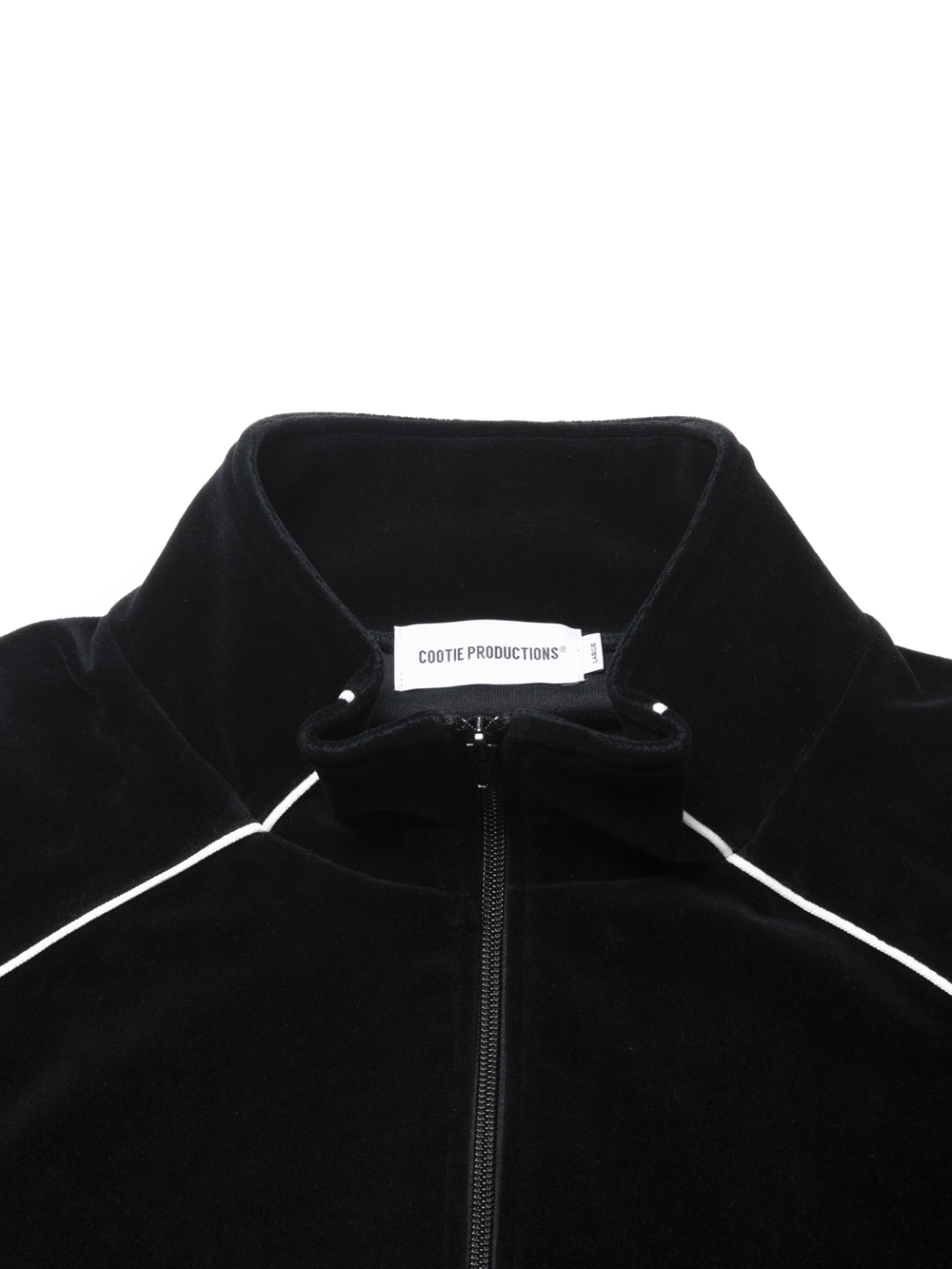 COOTIE PRODUCTIONS/Velour Training Top（Black）［ベロア