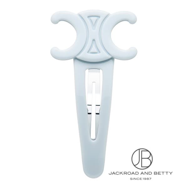 CELINE ラージ スナップ ヘアクリップ / アセテート & スチール