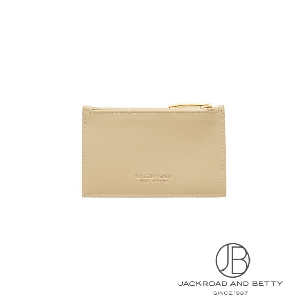 イントレチャート ファスナー付き カードケース ポリッジ ベージュ