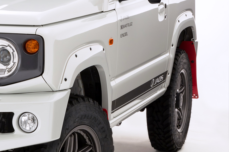 JAOS フェンダーガーニッシュ type-X 未塗装品 ジムニー JB64系｜株式