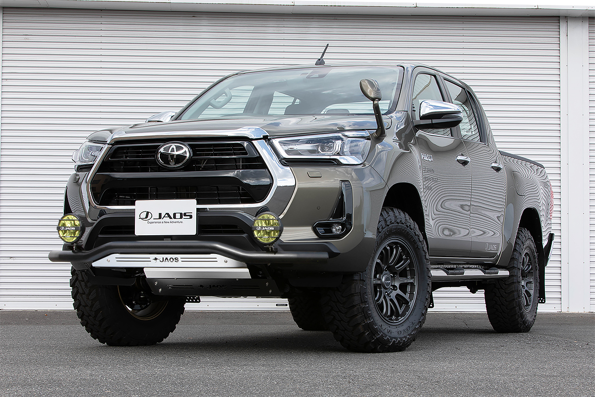 JAOS フロントスキッドバー ブラック／ブラスト ハイラックス 125系