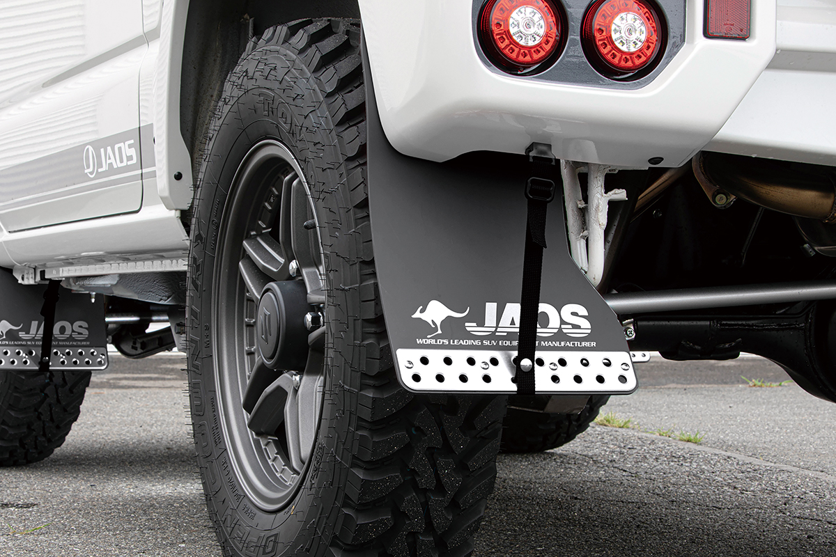 JAOS マッドガードⅢ リヤセット ブラック スポーツカウル用 ジムニー