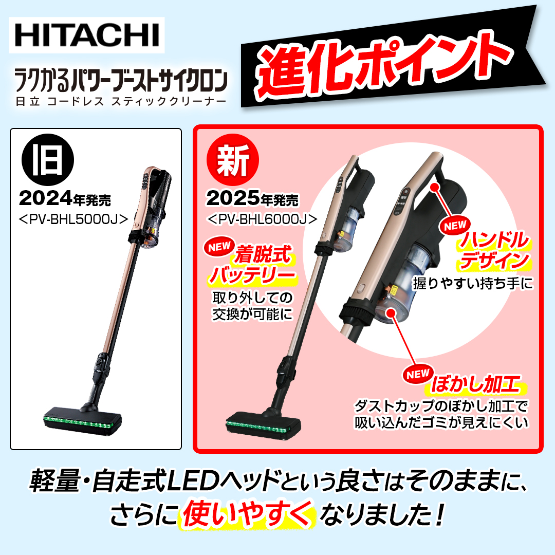 日立 掃除機 掃除機 ラクかるパワーブーストサイクロン ライトゴールド