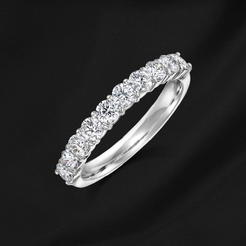 松屋銀座外商部特選 DカラーSIクラス天然ダイヤモンドハーフエタニティ