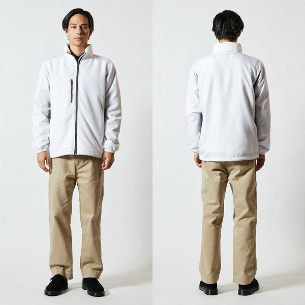 PRISTINE ヤク裏毛ジャケット M オフホワイト 軽やか秋冬用 ヤク裏毛