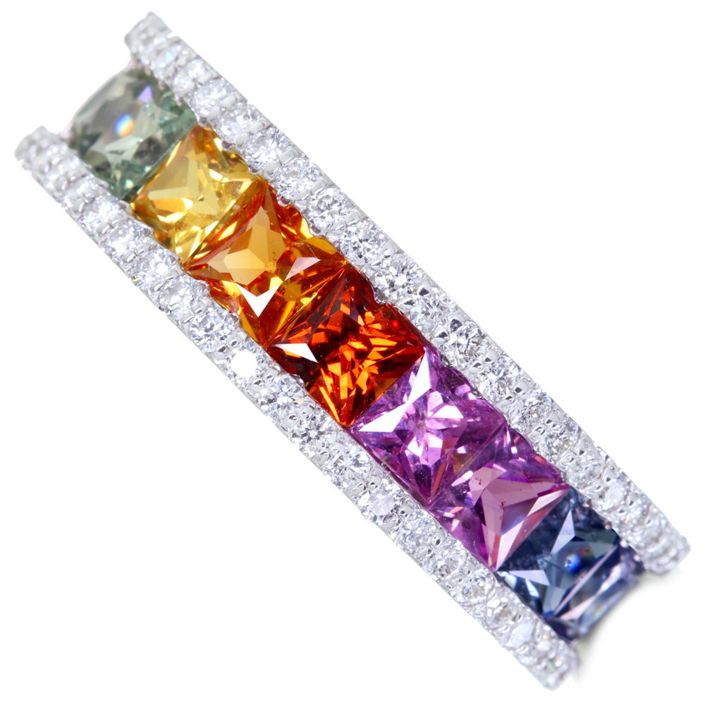 jewel planet 公式サイト / K18WG マルチカラーサファイア 2.7ct