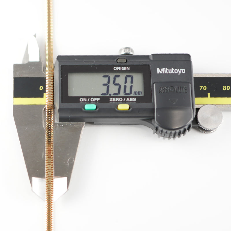 スネークチェーン ネックレス K18 幅3.5mm 45cm