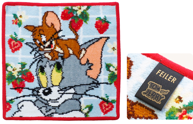 FEILER」と「トムとジェリー」のコラボレーションハンカチが登場