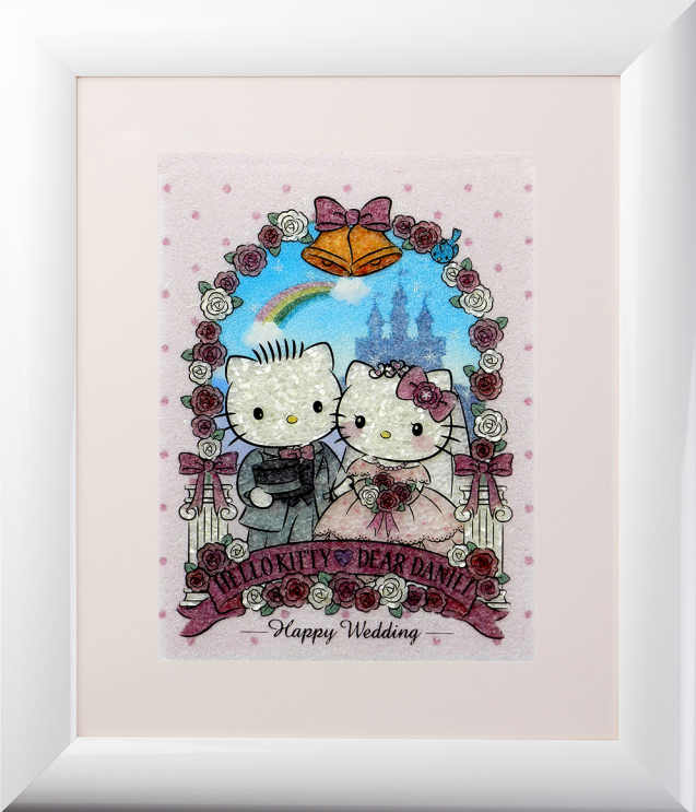 ジュエリー絵画『キティ＆ダニエル』1