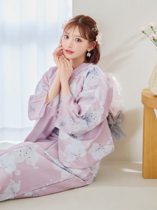 百合(ユリ)柄 浴衣 - Jewels（ジュエルズ）