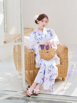 百合(ユリ)柄 浴衣 - Jewels（ジュエルズ）