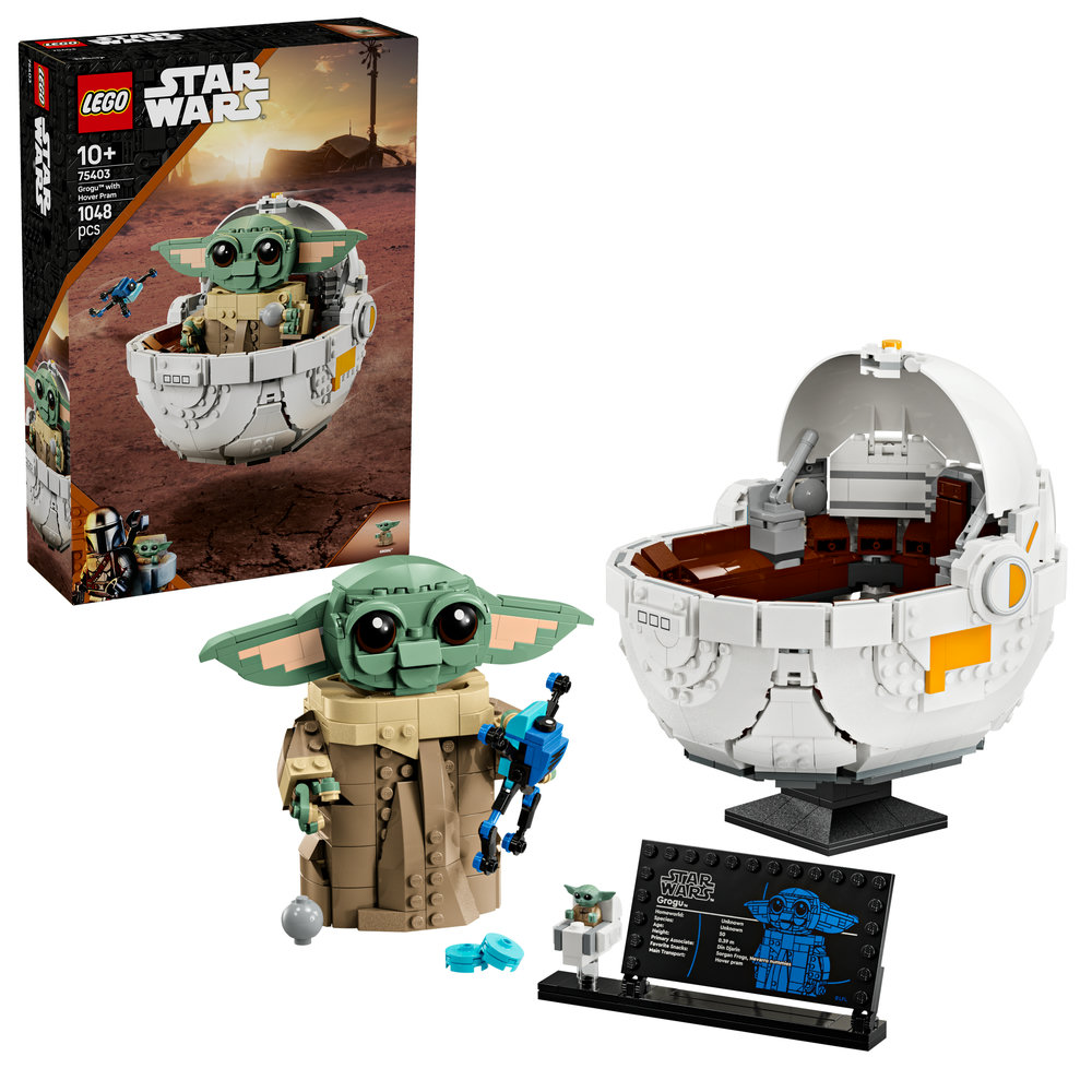 LEGO Star Wars: The Mandalorian Grogu with Hover Pram, Buildable