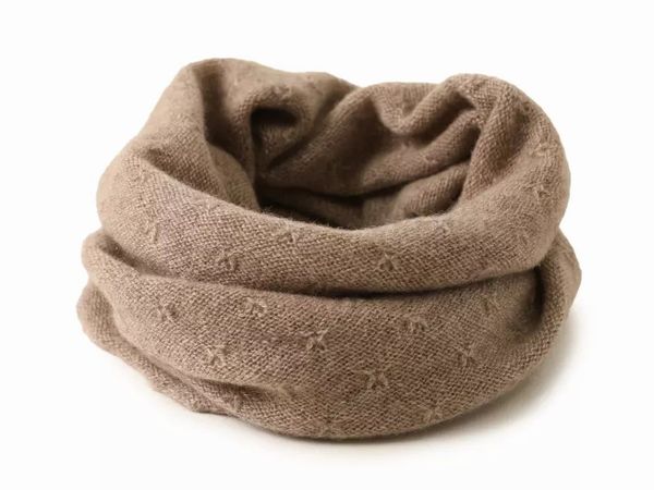 ネックウォーマー カシミヤ100％ スヌード ニット マフラー 秋冬 冬