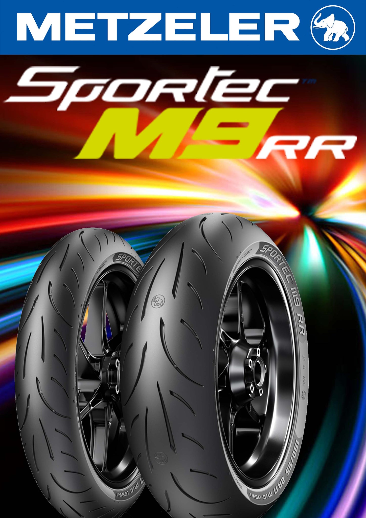 Metzeler M9 RR 120/70-17 & 190/55-17 COMBO | Just Bike Tyre