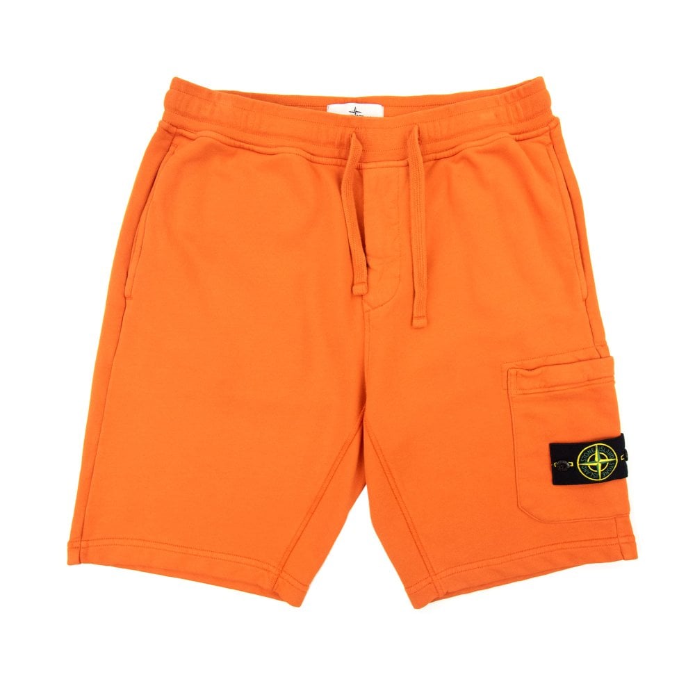 Stone Island 64651 Bermuda Shorts Bright Orange V0032 | ONU