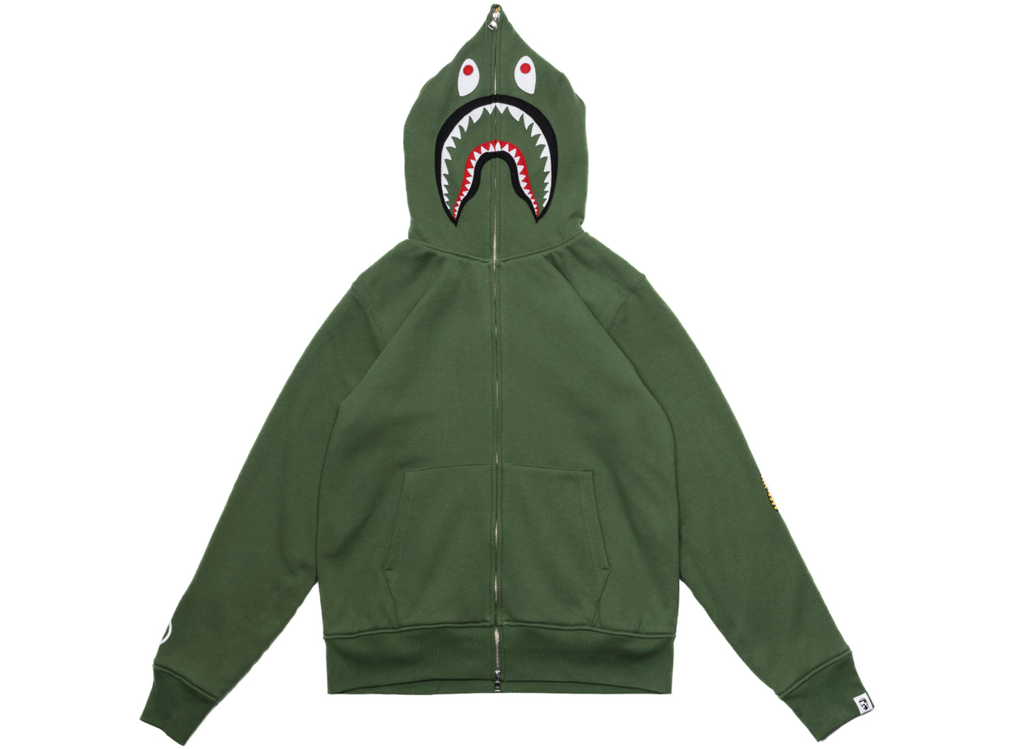 A Bathing Ape 2nd Shark Full Zip Hoodie in Green – Oneness Boutique