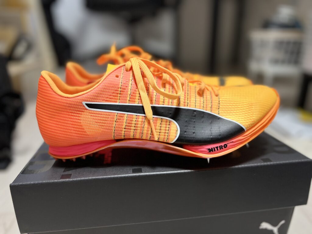 PUMAエヴォスピードスプリントニトロ2スパイクシューズ オレンジ PUMA