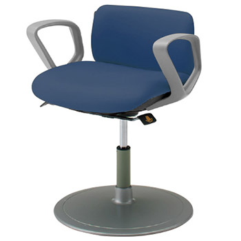 LT92AA-PB27 オカムラ 患者チェア 肘付 丸ベース 回転ロック