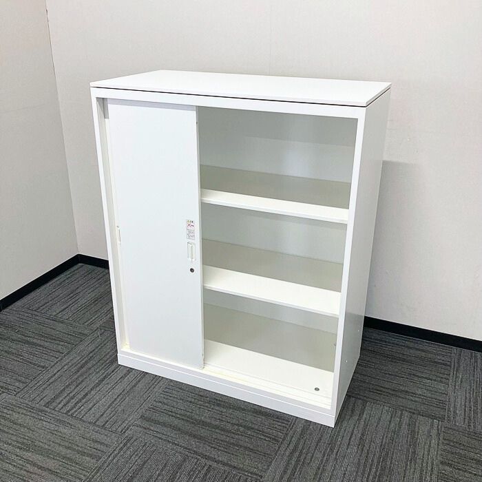 オカムラ レクトラインシリーズ 引違い書庫［3枚扉］ 4B453Y ZA75 W900