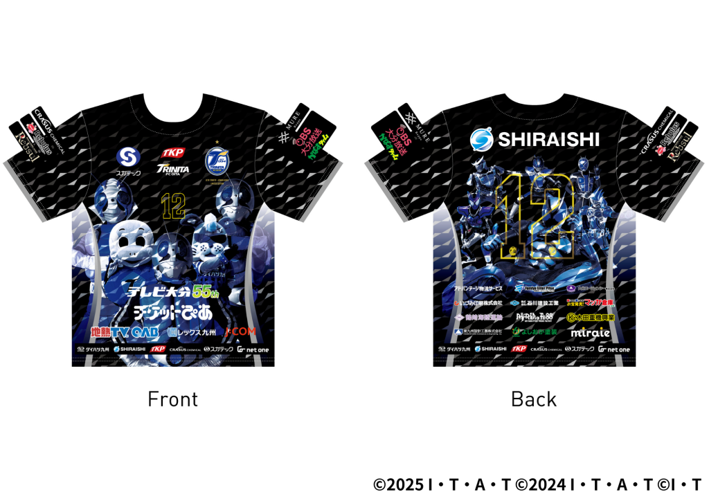 9/12(金)追記【グッズ】『大分トリニータ亀祭2025コラボシャツ販売用