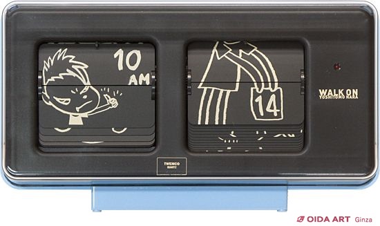 奈良美智 WALK ON(パタパタクロック/サイン有) | 絵画など美術品の販売