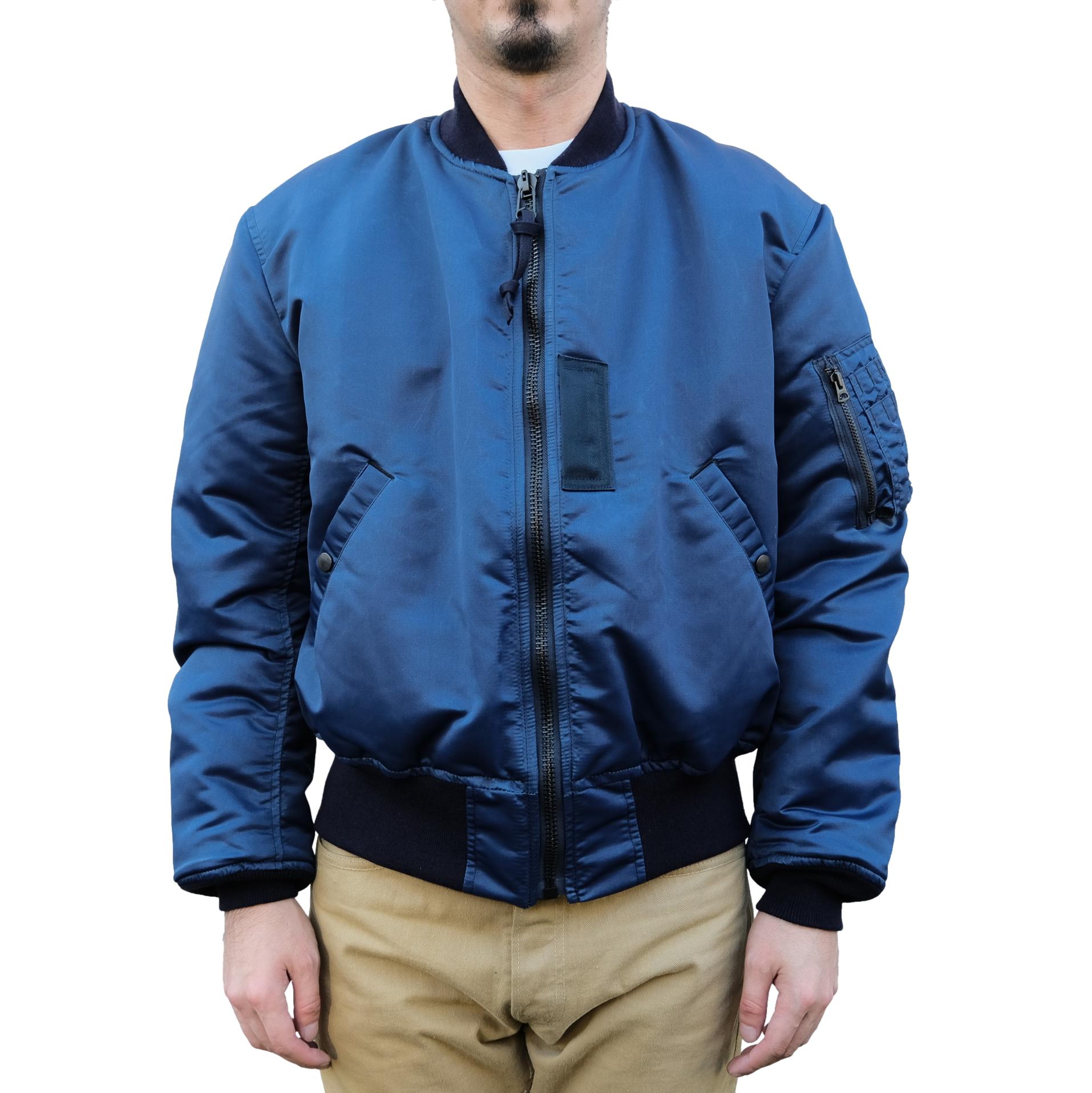 Studio D'Artisan Indigo MA-1 Flight Jacket - Okayama Denim