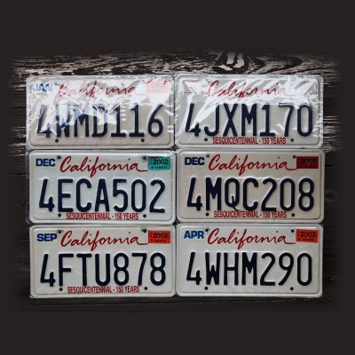 カリフォルニア California ナンバープレート・アメリカ ライセンス