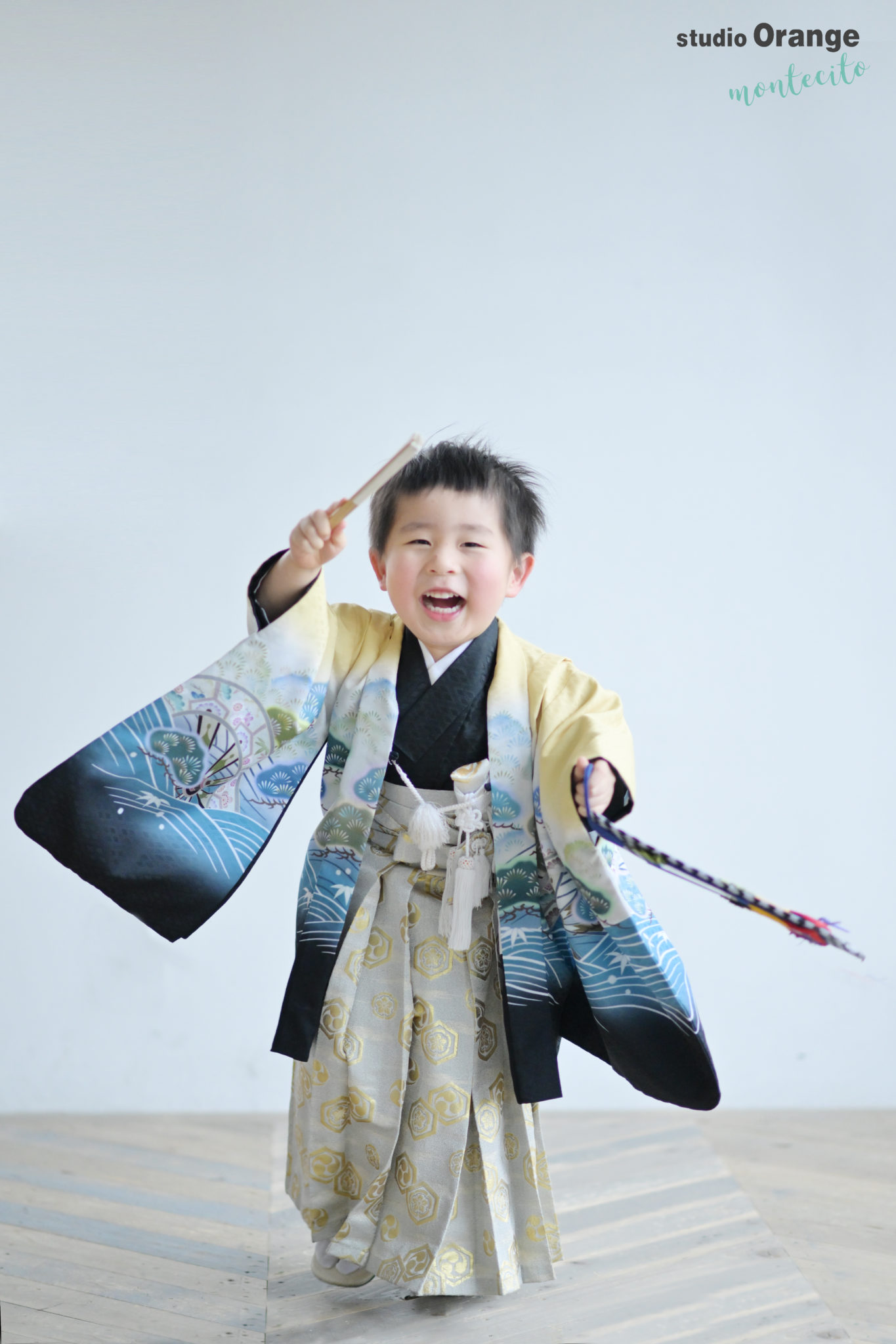 3歳男の子の七五三撮影 | 宝塚市の写真館スタジオオレンジ・モンテシート