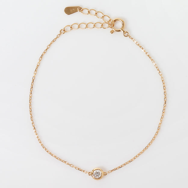 K18/Pt「0.1ctダイヤ ヌード」ブレスレット｜【オレフィーチェ】Orefice