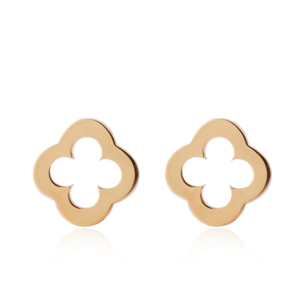 K18/Pt「アミ クローバー」ピアス｜【オレフィーチェ】Orefice