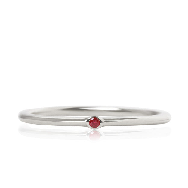 K18/Pt「ルビー ジェマ」リング｜【オレフィーチェ】Orefice