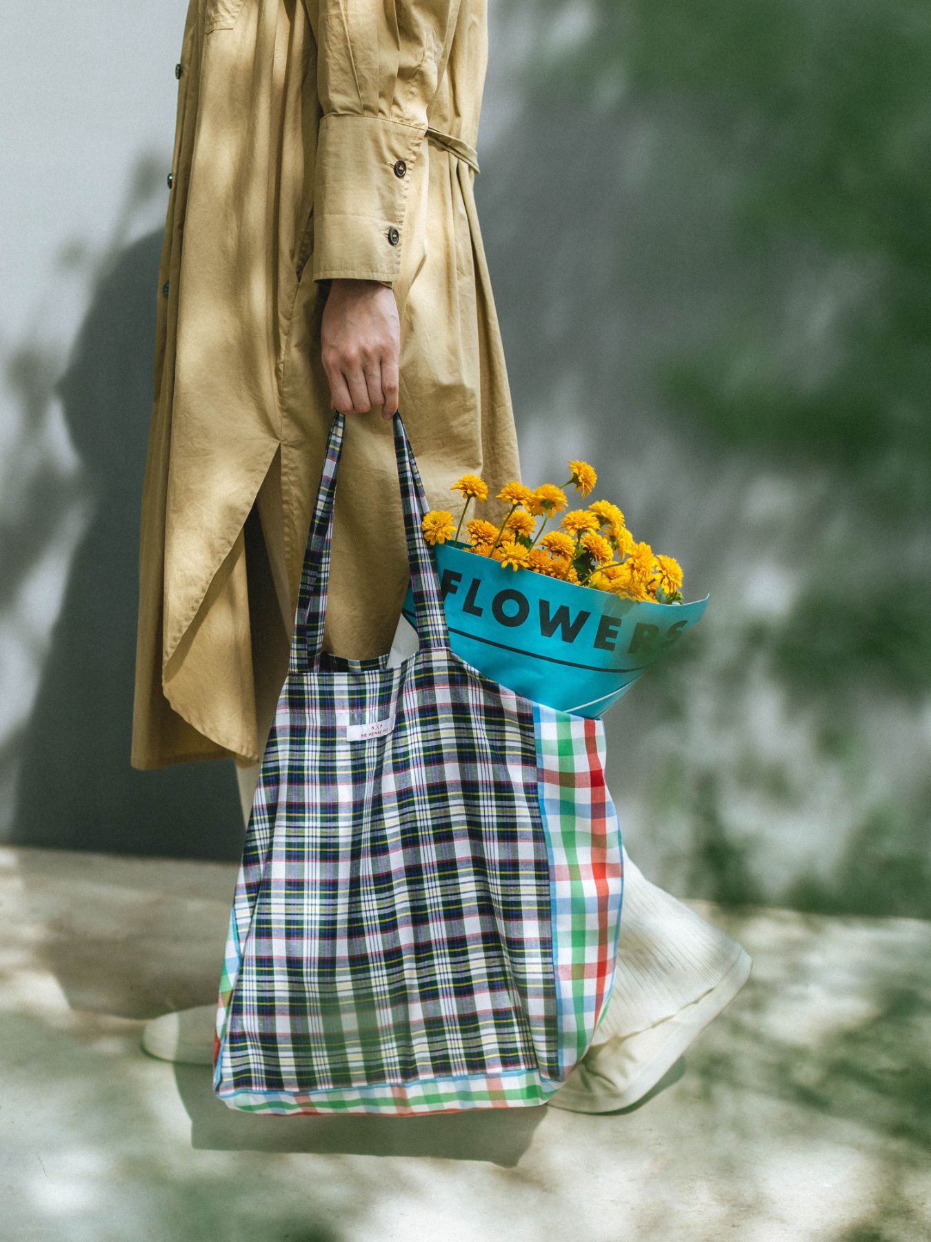 ne pense pas チェックトートバッグ｜バッグ｜オルネ ド フォイユ公式