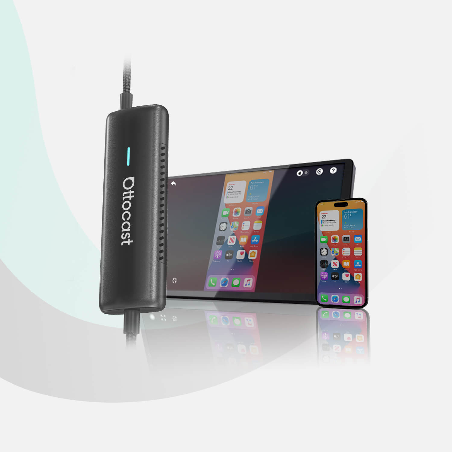 Ottocast Mirror Touch Wireless CarPlay Android Screen Mirror