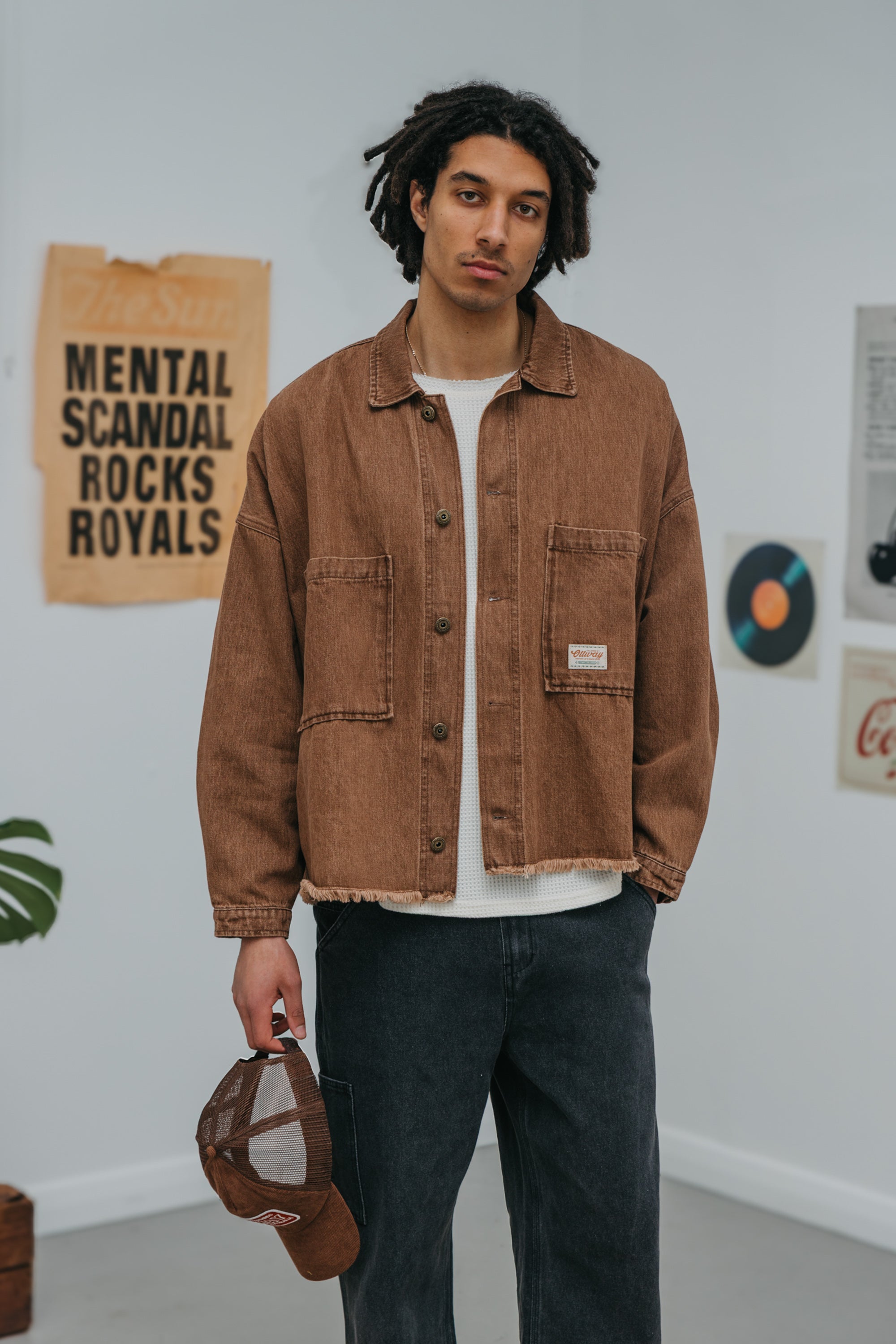 ウェストン ダークブラウン デニムジャケット