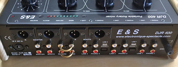 フランス生まれのハンドメイドロータリーDJミキサー、E&SのDJR400のご