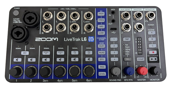 中古品】ZOOM/ミキサー/LiveTrak L6 -DJ機材アナログレコード専門店