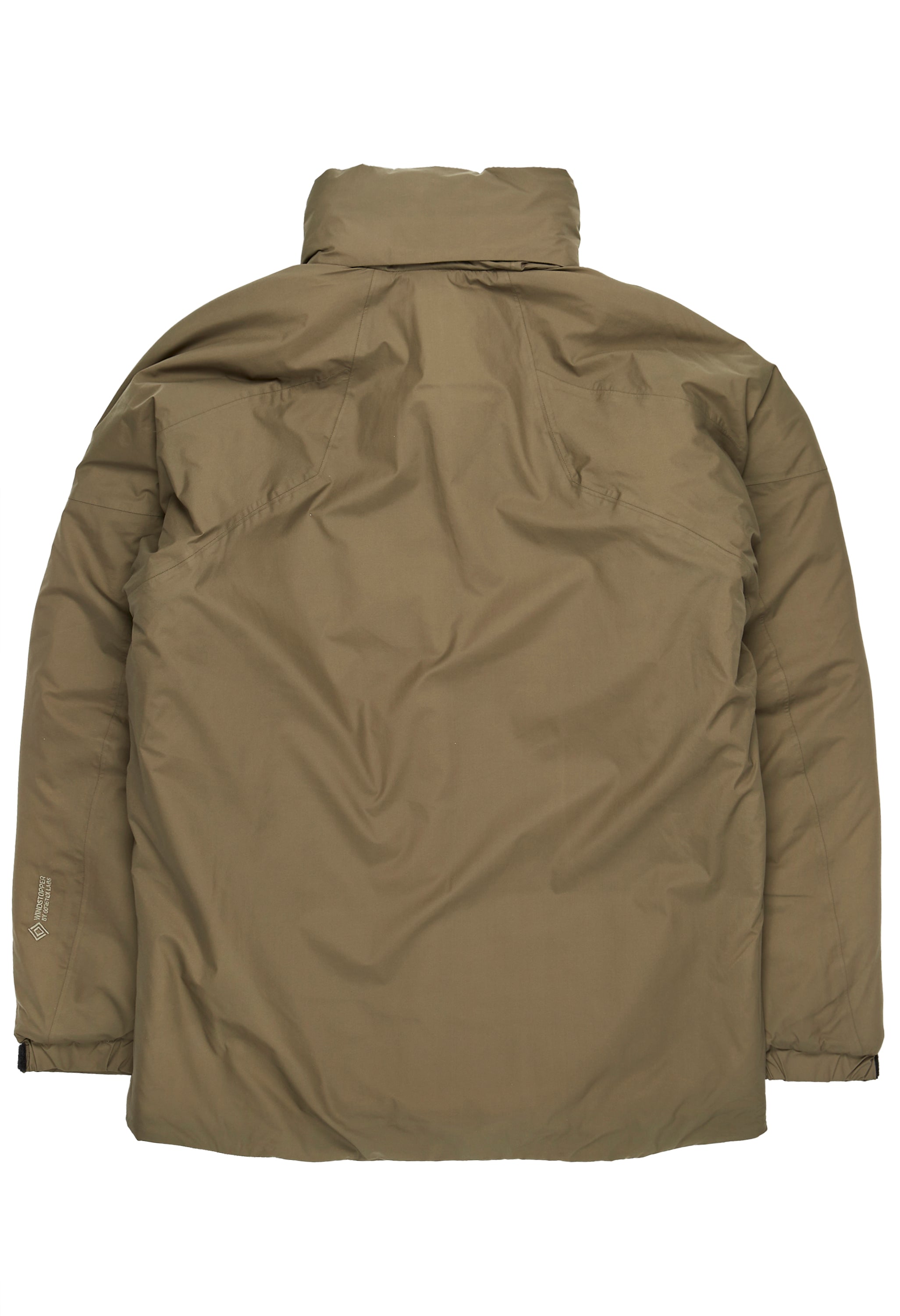 Goldwin Men's GORE-TEX WINDSTOPPER Puffy Mil Jacket - Taupe Grey