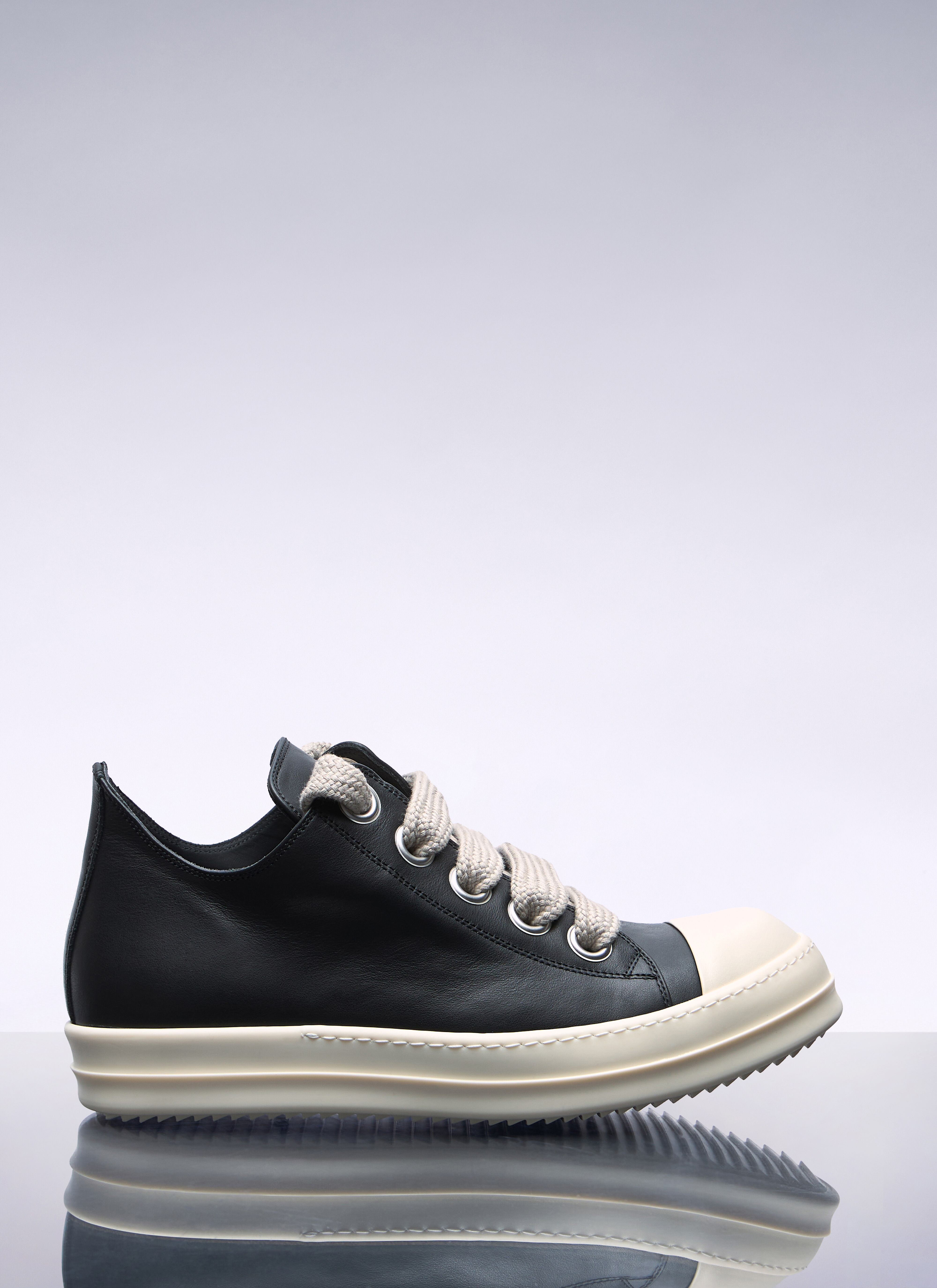 Rick Owens Men's' Jumbo Laced Sneakers in Black | LN-CC®