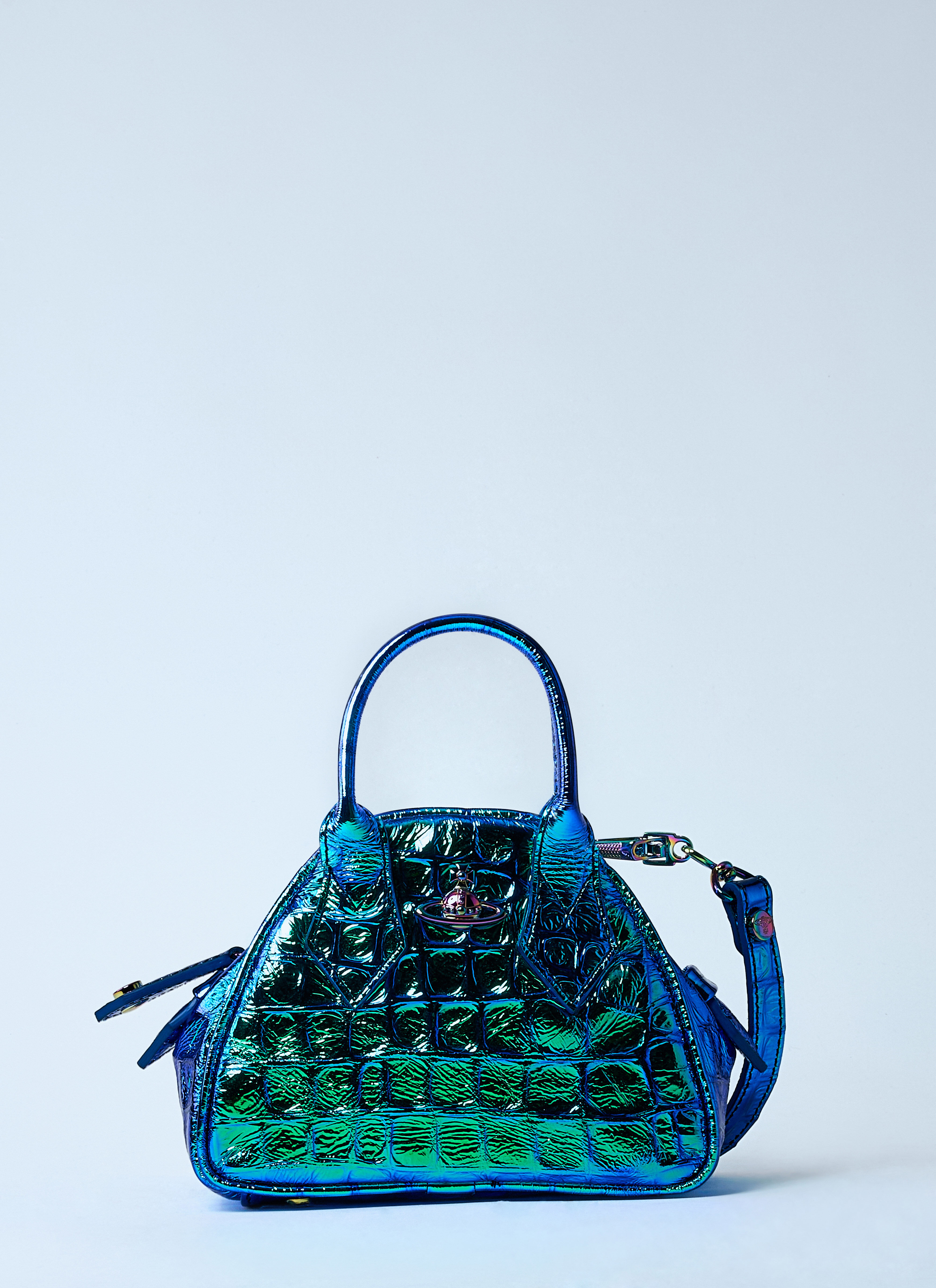 Vivienne Westwood Women's' Mini Yasmine Handbag in Blue | LN-CC®