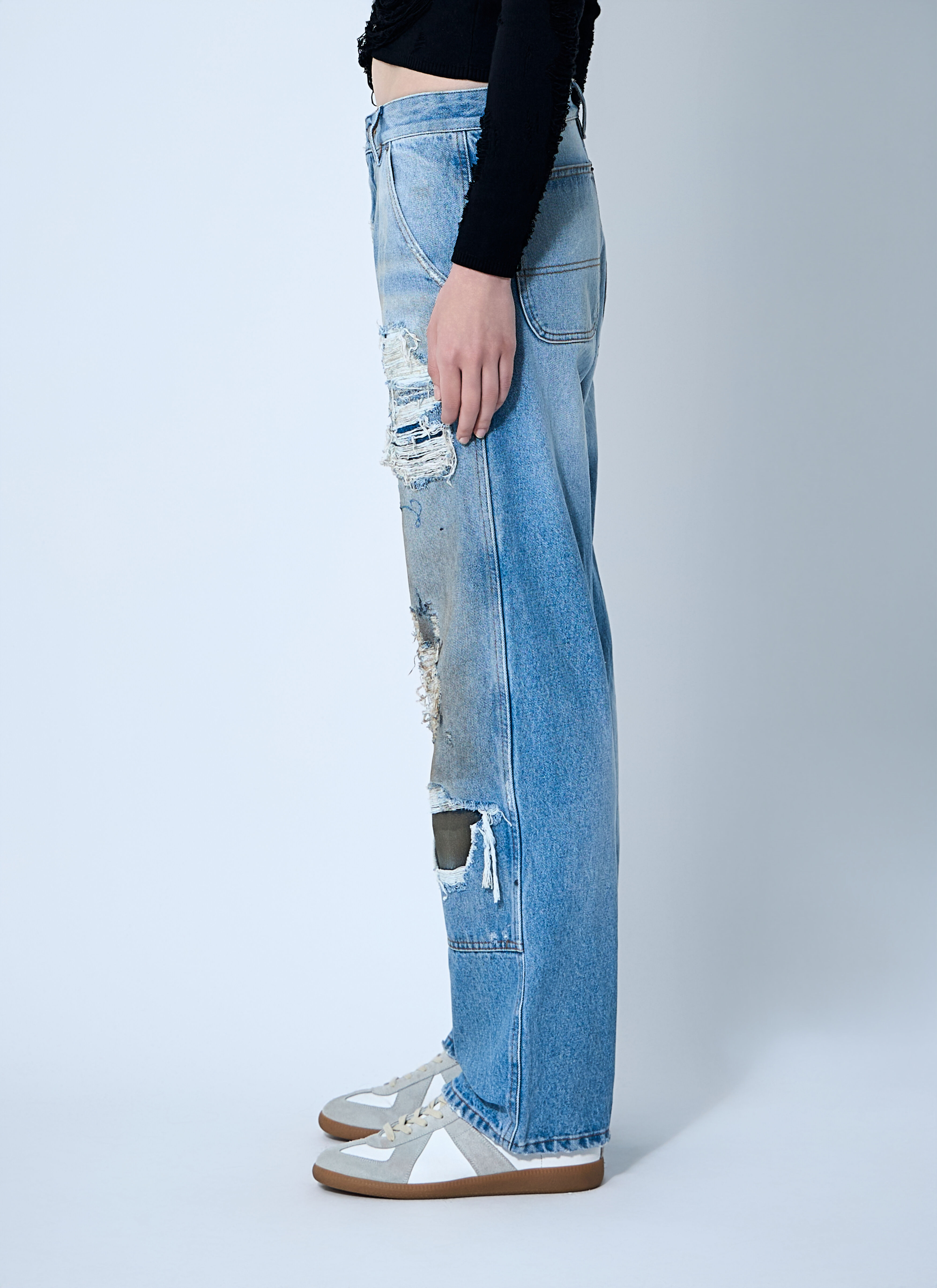 MM6 Maison Margiela Women's' 5 Pocket Jeans in Blue | LN-CC®