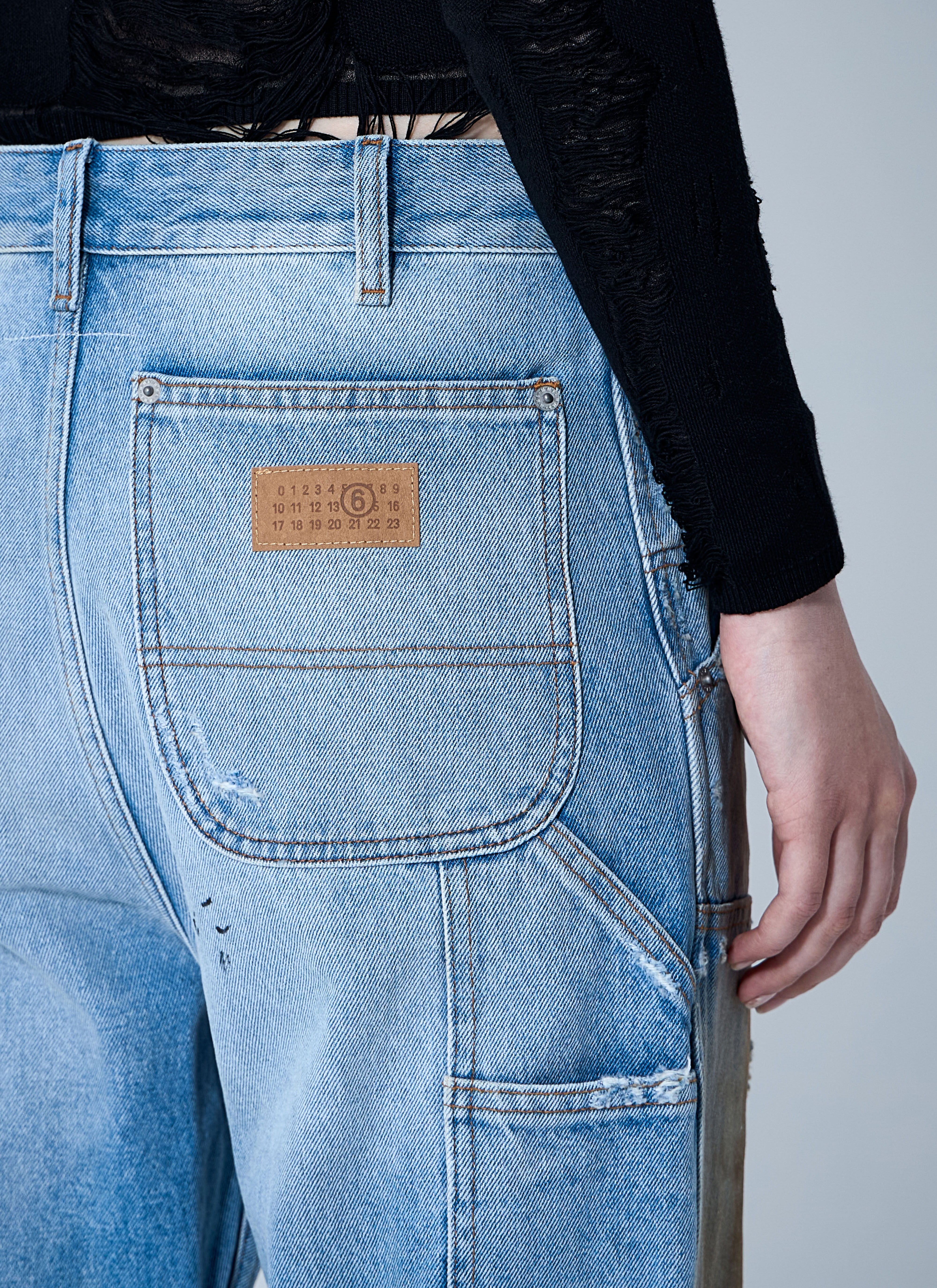 MM6 Maison Margiela Women's' 5 Pocket Jeans in Blue | LN-CC®